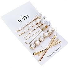 Fragrances, Perfumes, Cosmetics Hair Clip Set, 6 pcs. - Ecarla SP206