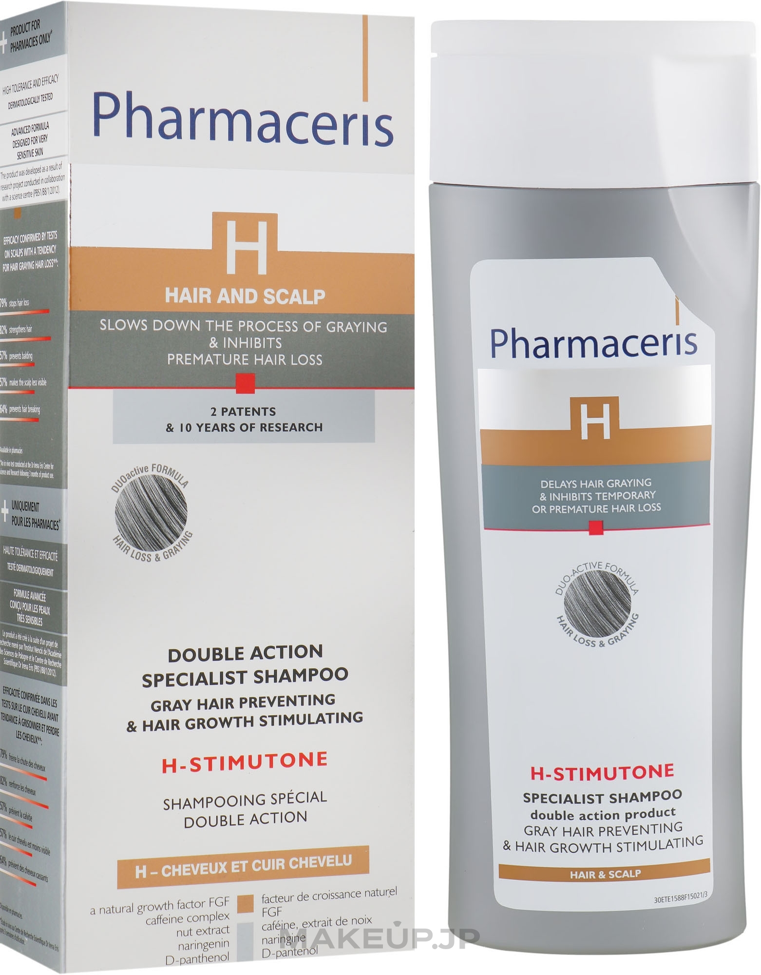 Gray Hair Preventing & Hair Growth Stimulating - Pharmaceris H-Stimutone Specialist Shampoo  — photo 250 ml