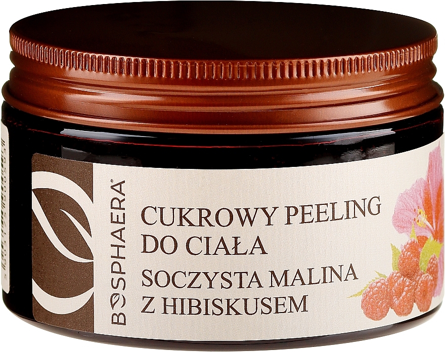 Body Sugar Peeling "Juicy Raspberry with Hibiscus" - Bosphaera — photo N1