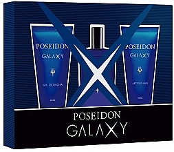 Fragrances, Perfumes, Cosmetics Poseidon Galaxy - Set (edt/150ml + sh/gel/150ml + ash/150ml)