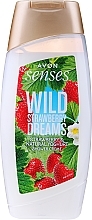 Fragrances, Perfumes, Cosmetics Strawberry & Yogurt Shower Cream Gel - Avon Senses Wild Strawberry Dreams Shower Creme