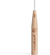 Interdental Brushes, 0.4 mm - Georganics Beechwood Interdental 6 Brushes ISO 0 (0.4mm) — photo N7
