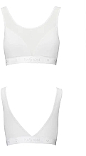 Sport Top with Transparent Insert PS002, white - Passion — photo N3