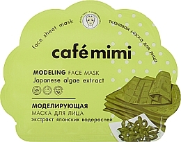 Fragrances, Perfumes, Cosmetics Modeling Facial Sheet Mask - Cafe Mimi Modeling Fase Mask Japanese Algae Extract