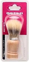 Shaving Brush with Wooden Handle - Beter Beauty Care — photo N1