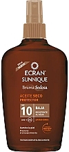 Fragrances, Perfumes, Cosmetics Sunscreen Oil - Ecran Sunnique Sunscreen Silky Oil Spf10