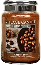 Fragrances, Perfumes, Cosmetics Scented Candle in Jar - Village Candle Chestnut Spice Glass Jar