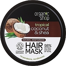 Fragrances, Perfumes, Cosmetics Hair Mask - Organic Shop Coconut & Shea Moisturising Hair Mask