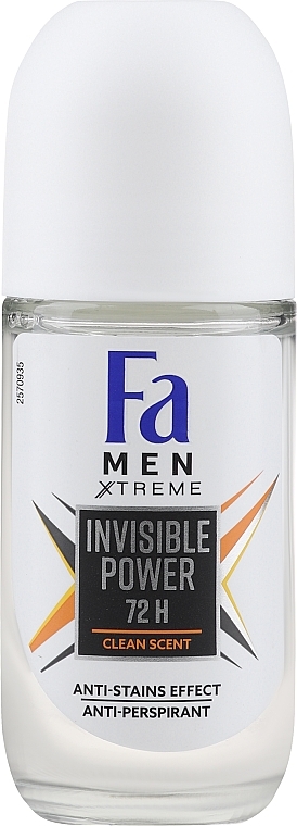 Roll-On Deodorant - Fa Men Xtreme Invisible Deodorant — photo N1