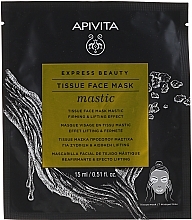 Fragrances, Perfumes, Cosmetics Lifting Face Sheet Mask - Apivita Express Beauty Tissue Face Mask Mastic Firming & Lifting Effect