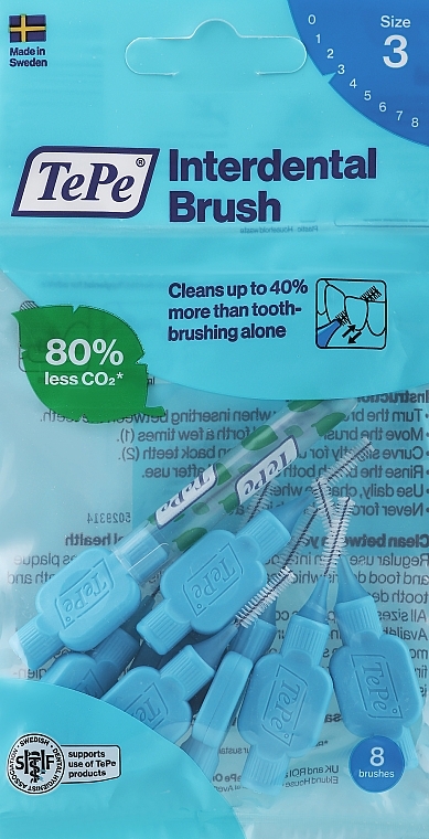 Interdental Brush, blue, 0.6 mm - TePe Interdental Brushes Original — photo N1
