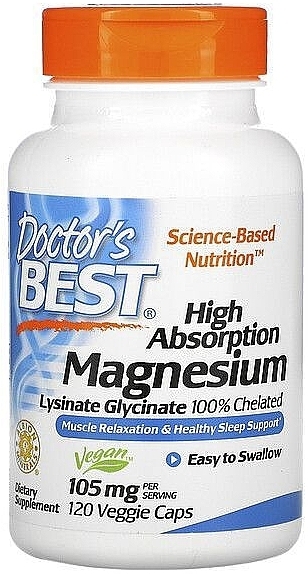 Highly Absorbed Magnesium, 105 mg Tablets - Doctor's Best High Absorption Magnesium — photo N2