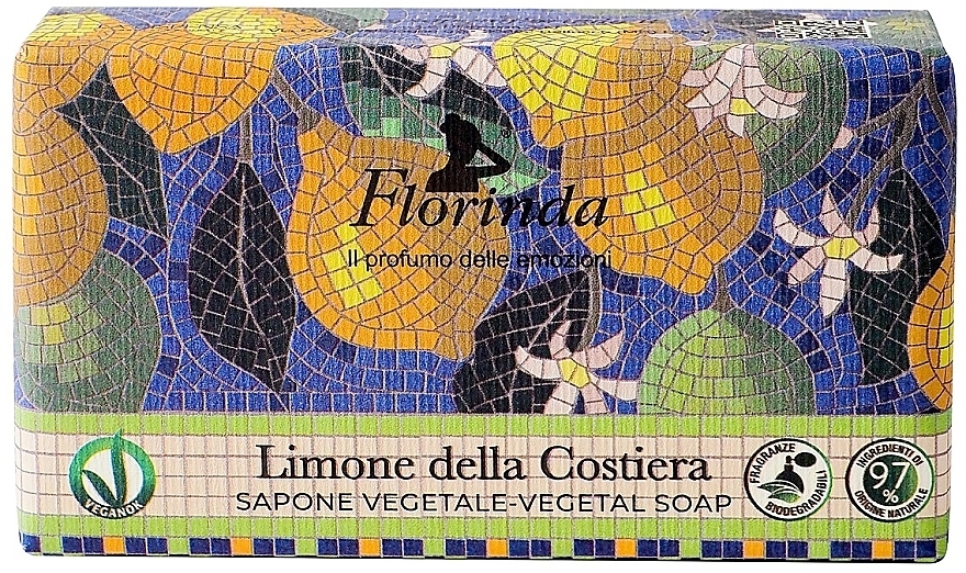 Natural Soap with Vegetal Oils 'Coastal Lemon' - Florinda Vegetal Soap Limone della Costiera — photo N1