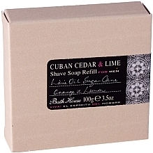 Fragrances, Perfumes, Cosmetics Bath House Cuban Cedar & Lime - Shave Soap Refill