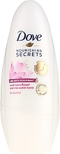 Fragrances, Perfumes, Cosmetics Roll-on Antiperspirant - Dove Nourishing Secrets Lotus Flower & Rice Milk Antiperspirant Roll-On