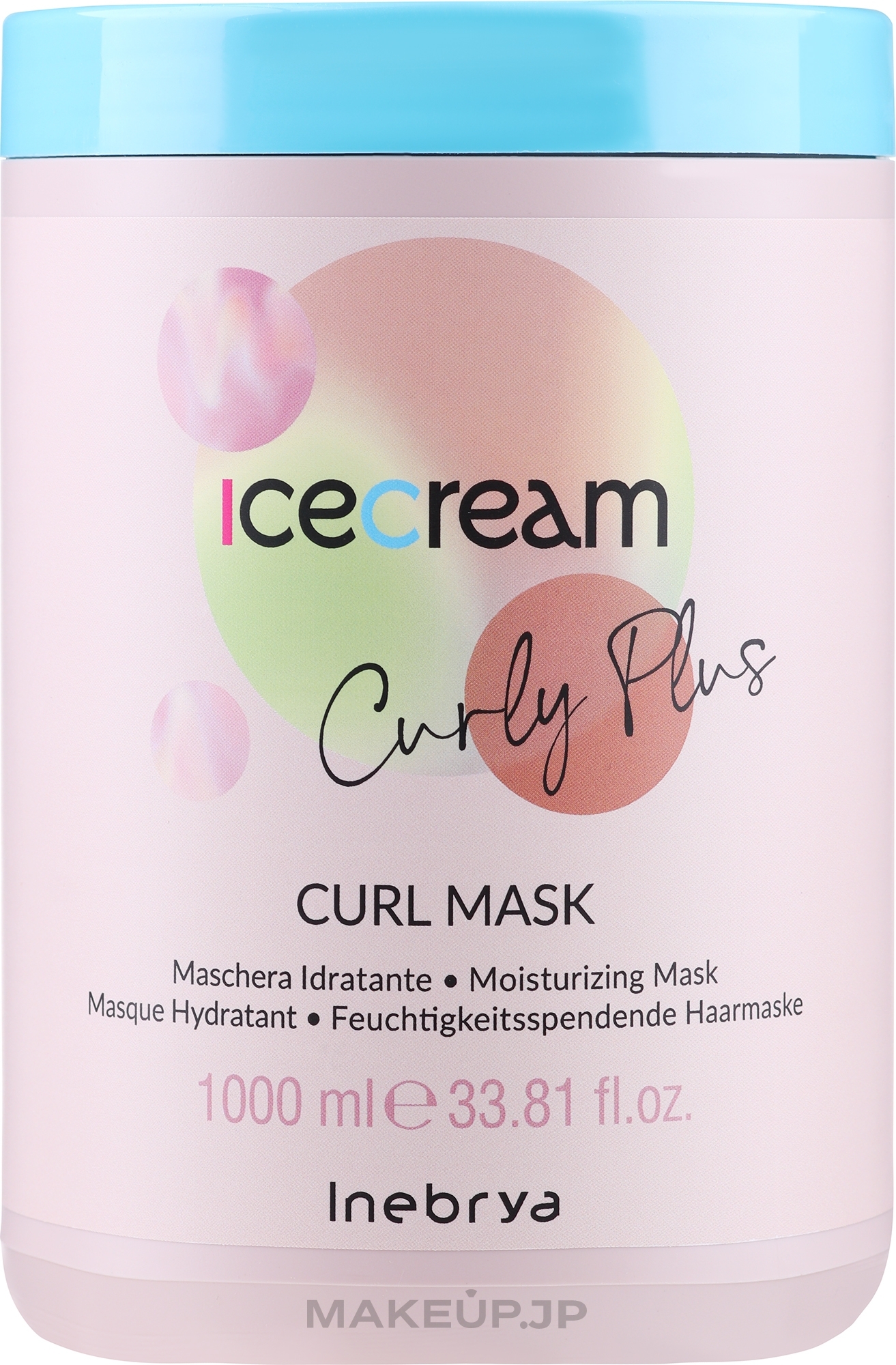 Wavy Hair Mask - Inebrya Ice Cream Curl Plus Curl Mask — photo 1000 ml