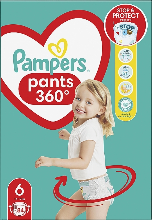 Diaper Pants, size 6, 15+ kg, 84 pcs - Pampers — photo N11