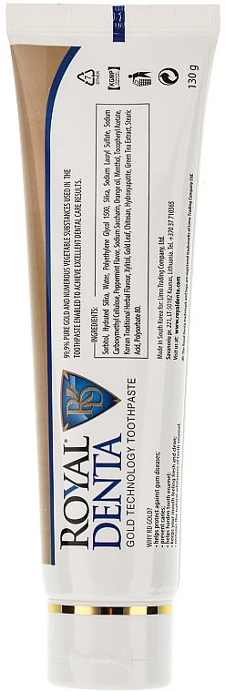 Gold Toothpaste - Royal Denta Gold Technology Toothpaste — photo N4