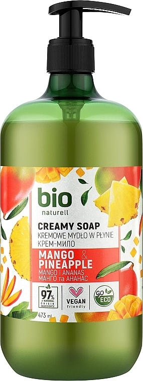 Mango & Pineapple Cream Soap - Bio Naturell Mango & Pineapple Creamy Soap  — photo N1