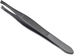 Fragrances, Perfumes, Cosmetics Professional Slanted Tweezers P-24, black - Beauty LUXURY