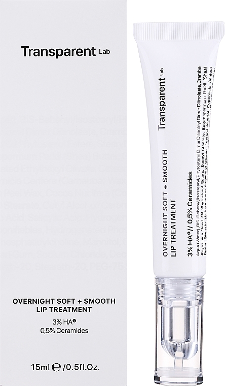 Lip Repair Mask - Transparent Lab Overnight Soft + Smooth Lip Treatment Niche Beauty Lab — photo N1