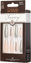 Fragrances, Perfumes, Cosmetics False Nails with Glue Set, XL - Kiss Classy Nails Premium