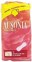 Fragrances, Perfumes, Cosmetics Daily Pantyliners Anatomica Sanitary Towels, 14 pcs - Ausonia