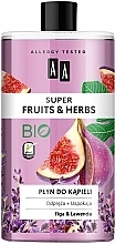 Fragrances, Perfumes, Cosmetics Bubble Bath "Figs and Lavender" - AA Super Fruits & Herbs Bath Foam