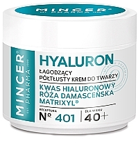 Soothing Damask Rose Face Cream 40+ - Mincer Pharma Hyaluron Soothing Face Cream — photo N1