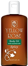 Fragrances, Perfumes, Cosmetics Softening Body Oil - Yellow Rose Body Oil With Essential Oils Spicy