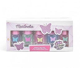 Nail Polish Set 'Shimmer Wings' - Martinelia Shimmer Wings Sparkly Nail Polish Set (nail/polish/5x5ml) — photo N2