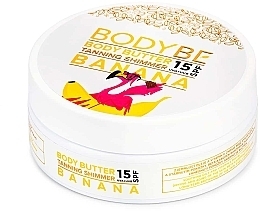 Fragrances, Perfumes, Cosmetics Shimmer Sun Cream SPF 15 - Bodybe Body Butter Tanning Shimmer SPF15 Banana