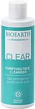 Fragrances, Perfumes, Cosmetics トラブル肌と混合肌のためのクレンジングジェル - Bioearth Sensitive Clear Purifying Face Cleanser	