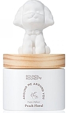 Fragrances, Perfumes, Cosmetics Reed Diffuser - Round A‘Round Puppy Happy Poodle Peach Floral