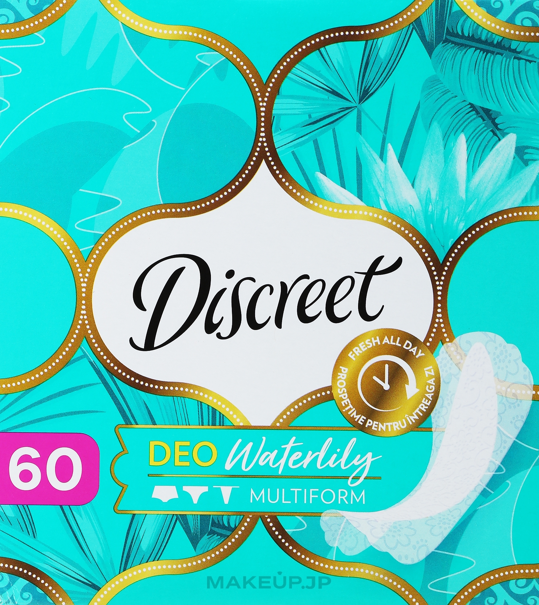 Daily Sanitary Pads Deo Water Lily, 60 pcs - Discreet — photo 60 szt.