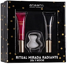 Fragrances, Perfumes, Cosmetics Set - Atashi Anti-aging Eye Set (eye/cr/15ml+eye/cr/15ml+massager)