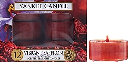 Fragrances, Perfumes, Cosmetics Tea Light Candles - Yankee Candle Scented Tea Light Vibrant Saffron