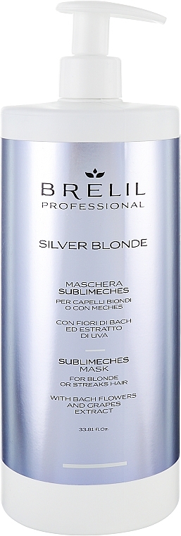 Anti-Yellow Mask - Brelil Silver Blonde Sublimeches Mask — photo N3