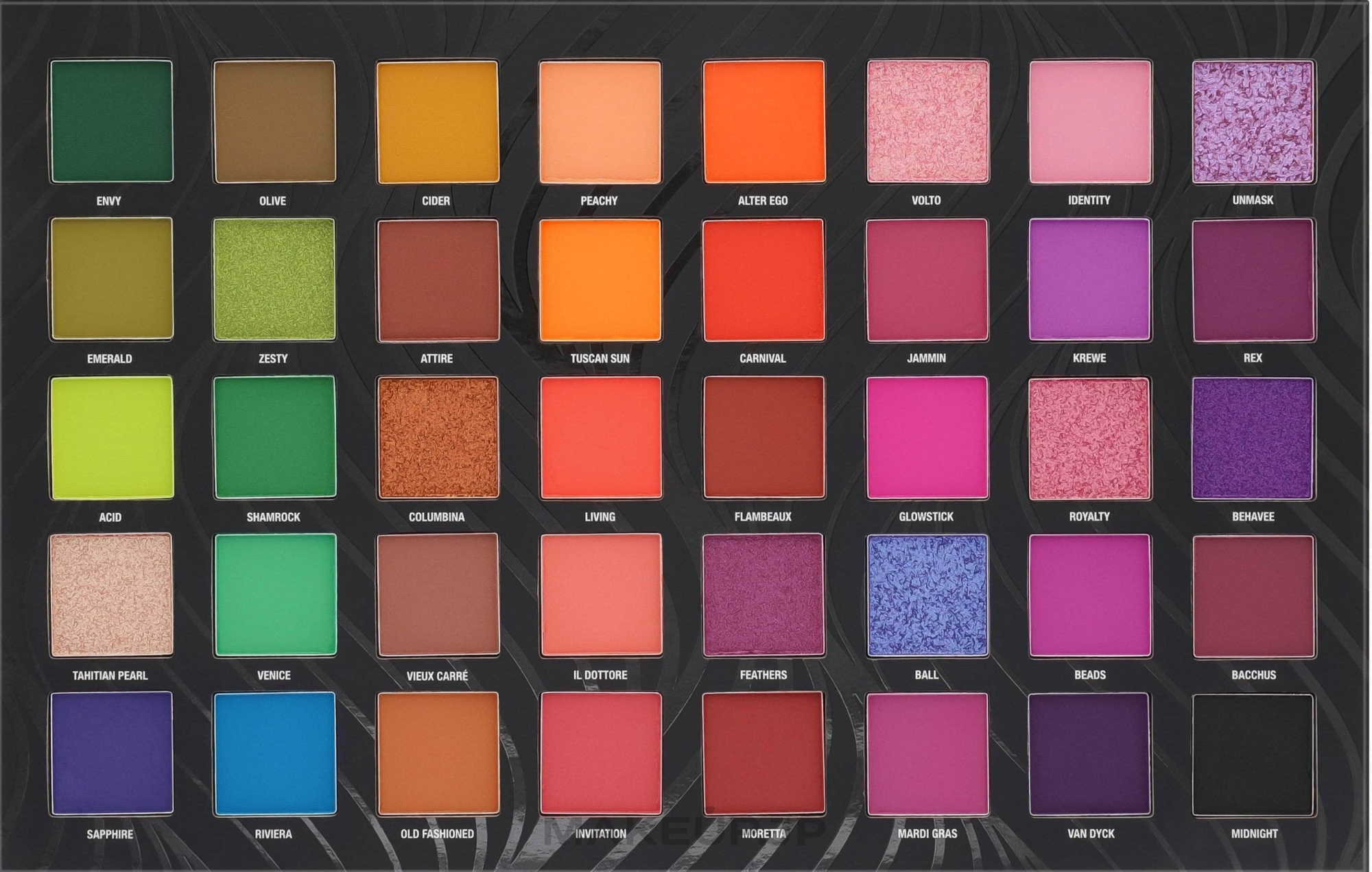 Eyeshadow Palette - W7 Mardi Gras Eyeshadow Palette — photo 36 g