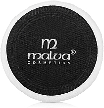 Fragrances, Perfumes, Cosmetics Velour Sponge, M-006, black-white - Malva Cosmetics