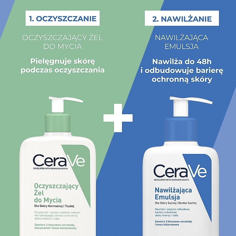 Set for Normal and Dry Skin - CeraVe (gel/473ml + lot/473ml) — photo N4