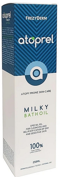 Cleansing Bath Oil - Frezyderm Atoprel Milky Bath Oil — photo N2