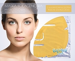 Fragrances, Perfumes, Cosmetics 24k Gold Collagen Mask - Beauty Face Collagen Hydrogel Mask