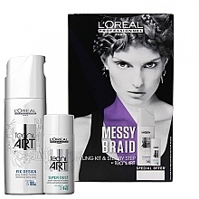 Fragrances, Perfumes, Cosmetics Set - L'Oreal Professionnel Tecni.Art Messy Braid Styling Kit (h/powder/7g + h/spray/200ml)