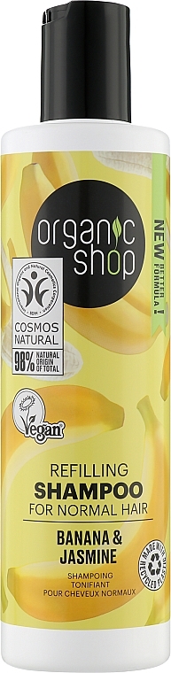 Banana & Jasmine Shampoo - Organic Shop Shampoo — photo N1