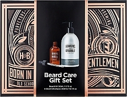 Fragrances, Perfumes, Cosmetics Beard Care Gift Set  - Hawkins & Brimble Beard Gift Box (beard/shm/300ml + oil/50ml)