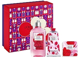 Fragrances, Perfumes, Cosmetics L'Occitane Rose Eau - Set (sh/gel/250ml + h/cr/75ml + soap/50g)