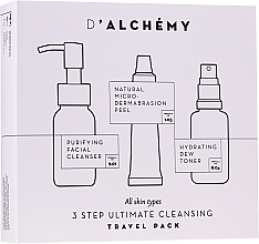 Fragrances, Perfumes, Cosmetics Set - D'Alchemy 3 Step Ultimate Cleansing Travel Pack (toner/30ml + f/cleanser/50ml + f/peel/15ml)