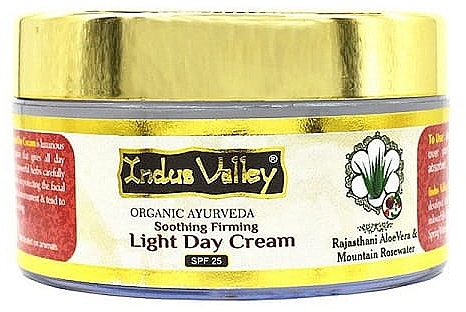 Soothing & Firming Aloe & Rose Water Day Cream - Indus Valley Light Day Cream SPF 25 — photo N1