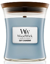 Fragrances, Perfumes, Cosmetics Scented Candle in Glass - WoodWick Hourglass Candle Soft Chambray